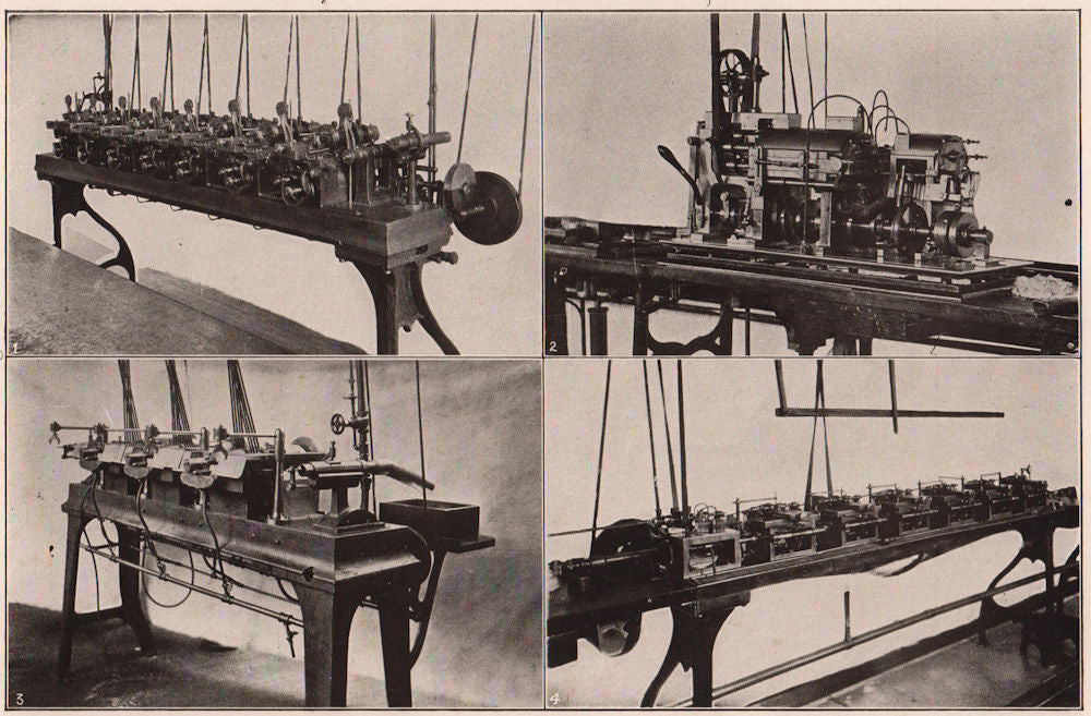Watch making Machinery: Plate Recessing Screw Facing Pinion Staff Turning 1903